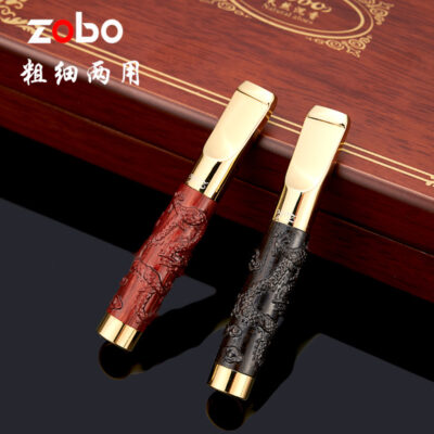 ZOBO Recyclable Multi-Filtering Wooden Dragon Cigarette Filter Holder